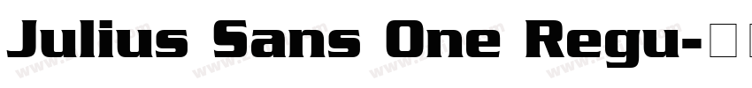 Julius Sans One Regu字体转换